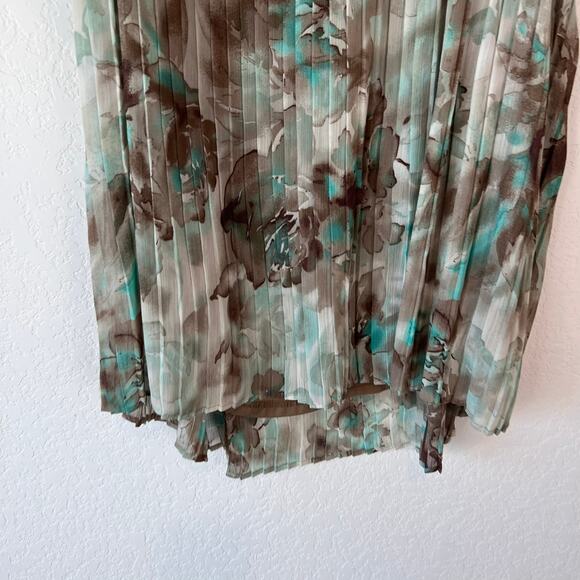 Vintage Y2K Floral Flowy Blouse size 18/20 Blue Whimsigoth Fairy - Picture 7 of 7